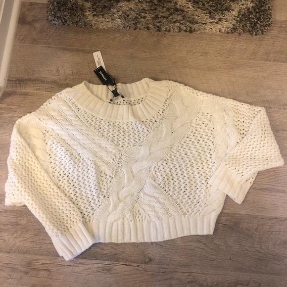 Express Cable Knit Open Stitch Sweater - Picture 5 of 7